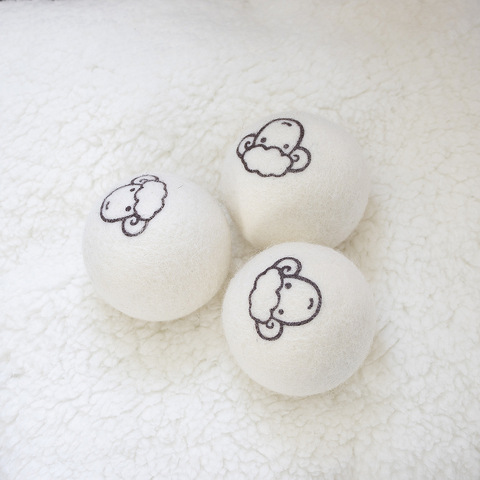 Wool Dryer Balls Premium Reusable Natural Fabric Softener Static Reduces Helps Dry Clothes in Laundry Quicker