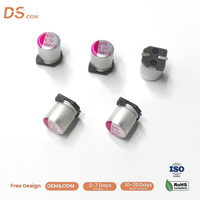 Condensateur polymère 6,3V 470uF 6,3x7,7mm SMD V-Chip pour carte d'alimentation d'enceinte Bluetooth Vente en gros OEM Personnalisé Direct Usine