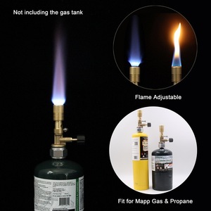 Torche au propane avec tuyau adaptateur pour le camping en plein air, outil manuel en métal - Product Image 5