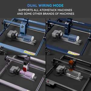 Entrega rápida de la UE ATOMSTACK <span class=keywords><strong>A5</strong></span> <span class=keywords><strong>Pro</strong></span> <span class=keywords><strong>40W</strong></span> con rodillo giratorio R6 DIY máquina de corte de grabado láser grabador para corchos de vino de botella - Product Image 5