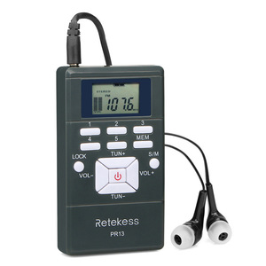 Retekess PR13 Portable FM Radio 60-108MHz Digital Display Pocket Size Battery Powered - Product Image 1