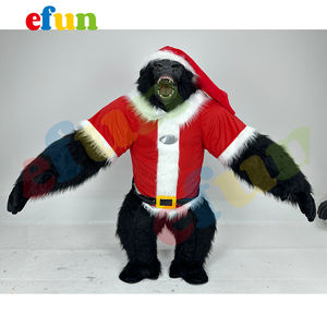 Efun Infla table Walking Tragbare Riesen Gorilla Maskottchen Kostüm Mensch Größe Weihnachten Gorilla zu verkaufen - Product Image 4