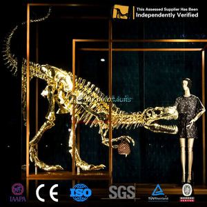 MON <span class=keywords><strong>DINO</strong></span> DS-009 Attrayant Personnalisé Dinosaure Squelette D'or pour L'exposition - Product Image 1