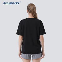 Camiseta Kuenzi de Manga Corta con Cuello Redondo, Personalizada con Logotipo, 100% Algodón, 240GSM, Talla Grande 6X para Mujer