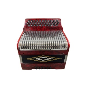 Seasound chuyên nghiệp 34-Button 12-bass Diatonic accordion Chất lượng cao jb3412 màu đỏ cho sinh viên cụ OEM - Product Image 3