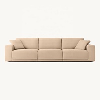 Meubles de salon de style américain canapé canapé d'intérieur le modernisme épuré coussins ultra-pelucheux canapé modulaire sectionnel