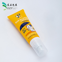 Tube cosmétique en PE imprimé sur mesure avec bouchon à vis, surface brillante pour crème, lotion, pommade, tube souple, différentes tailles, OEM ODM, vente en gros