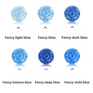 Thời trang màu xanh phòng thí nghiệm phát triển kim cương bầu trời màu xanh trong công chúa cắt cho Vòng Mặt dây chuyền OEM Thương hiệu từ Quảng Đông Trung Quốc IGI giấy chứng nhận - Product Image 3