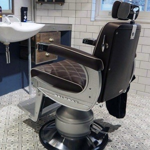MORE DESIGN <span class=keywords><strong>BON</strong></span> <span class=keywords><strong>MARCHÉ</strong></span> Mobilier hydraulique inclinable de coiffure de style moderne Vintage Shop Beauty Styling Barber Salon Chair - Product Image 1