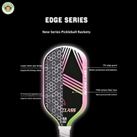 Pickleball Paddle T700 Serat Karbon Mentah Inti Sarang Lebah 16mm 220g dengan Penutup Pelindung dan 2 Bola Disetujui USAPA