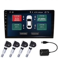 Sensor TPMS Navigasi Android Sensor Terintegrasi Layar Digital Bertenaga USB Keamanan Run-Flat Rentang 0-8 Bar