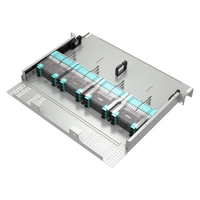 1U 19 pouces 192CORE LC-SJS/MPO FTTH fibre optique ODF panneau de brassage avant arrière conception mobile montage en rack 1U 19 pouces 192CORE fibre optique