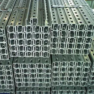 Strut Channel Double Unistrut Channel Mild Steel Aluminum Unistrut Steel Rails