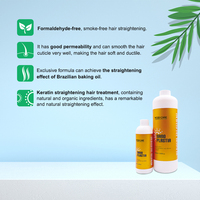 Muestra Gratis 250ml/1000ml Nanoplastia Hidratante Alisadora Tratamiento Capilar de Nano Keratina Crema para Alisar el Cabello para Salón
