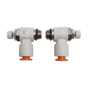 Lotto di <span class=keywords><strong>2</strong></span> Raccordi a Gomito per Controllo del Flusso As2201f-u01-07, 1/8 Pollici Uni X 1/4 Pollici Tubo - Product Image 1