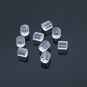 Octagonal <b>Earring</b> <b>Backs</b> <b>Plastic</b> Resin Anti Slip Stud <b>Earrings</b> Accessories Unisex Jewelry Parts For <b>Earrings</b> - Product Image 1