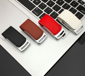 Chất lượng cao số lượng lớn giá rẻ phổ biến phong cách da chất liệu ổ đĩa flash USB với biểu tượng tùy chỉnh sáng tạo ổ đĩa USB - Product Image 5