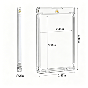 FX 360PT Porte-cartes magnétique à une touche, Étui de protection rigide transparent pour cartes à collectionner - Product Image 2