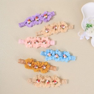 Bandeau <span class=keywords><strong>pour</strong></span> <span class=keywords><strong>cheveux</strong></span> en mousseline de soie <span class=keywords><strong>pour</strong></span> bébé Xiximi Fashion, fleurs colorées, nouveaux accessoires <span class=keywords><strong>pour</strong></span> <span class=keywords><strong>cheveux</strong></span> <span class=keywords><strong>pour</strong></span> enfants, bandeau élastique fin <span class=keywords><strong>pour</strong></span> bébés - Product Image 1