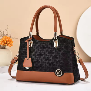 Bolso de Mano Casual de Gran Capacidad para Mujer, Diseño Moderno 2026, Bolso de Hombro Tejido con Bloques de Color, Resistente, para Viajes Diarios - Product Image 2