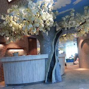 Splendida rosa albero di <span class=keywords><strong>Sakura</strong></span> fiori di ciliegio di nozze artificiali per interni ed esterni casa e arredamento per ufficio realizzati in fibra di vetro resistente - Product Image 3