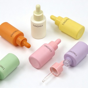 Custom LOGO Multi-Size 30ml 60ml 120ml <b>Macaron</b> Color Luxury Skincare Refill Package Empty Glass Dropper Bottle for Beauty - Product Image 6