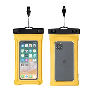 Étui étanche Ipx8 pour Iphone avec lanière flottante, pochette étanche pour le bateau, le surf et la natation