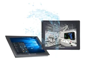 IP65 15.6'' waterproof pc core i3 i5 i7 capacitive touch screen panel pc embedded fanless industrial PC For POS System Kiosk