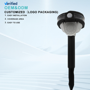 Repellente animale a energia solare impermeabile a LED stroboscopico animale deterrente - Product Image 4