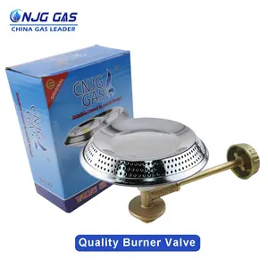 CNJG Small Gas Cooking Single Burners Portable Propane Camping Stove Burner Heads With Brass Control For 6KG Cylinder