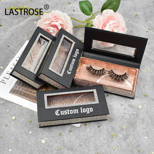 थोक 25 मिमी की पलक के मामले में गैंडा हीरा पैकेजिंग बॉक्स अनुकूलन योग्य ओम फुल स्ट्रिप पलकों - Product Image 6