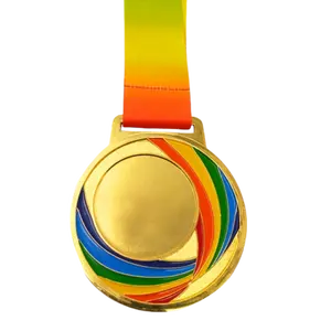 Groothandel Custom Medaille Maker Die Gegoten Antieke Gouden Medaille 3d Gegraveerde Koninklijke Medaille Met Lint