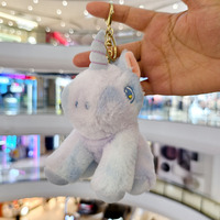 Pendentifs suspendus personnalisés sur le thème de la licorne, jouets en peluche doux, porte-clés mignon en forme de cheval arc-en-ciel, breloque pour sac à dos