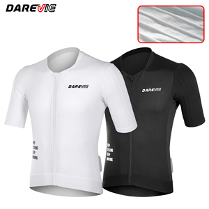 Darevieサプライヤー速乾式エアロサイクリングジャージー通気性白黒半袖サイクリングジャージメンズ - Product Image 2