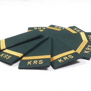 QUICK WAY INDUSTRIES Factory Custom Logo Ceremonial Uniform Epaulets Embroidery Woven Fabric Unisex Shoulder <b>Boards</b> Uniform Rank - Product Image 1