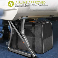 Offre Spéciale sac à main de voyage pliable pour animaux de compagnie, sac de transport pour chien et chat, sac à bandoulière, approuvé par la compagnie aérienne