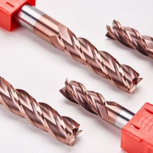 Herramientas de corte de fresado personalizadas Broca de enrutador Cnc 6 flautas 6,8,10,12Mm Revestimiento de molino de extremo de carburo HRC55 Fresas de extremo Cnc