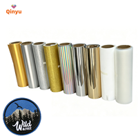 Film de transfert thermique 3D TPU Qinyu 0,35/0,5 mm, vinyle silicone souple imprimable UV pour étiquettes et étiquettes d'entretien de vêtements haut de gamme