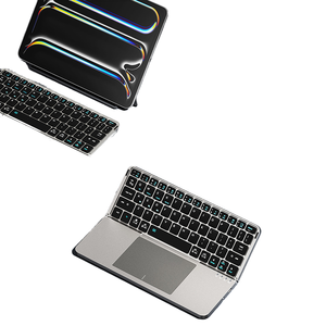 Clavier Bluetooth pliable rechargeable 2-en-1 avec pavé tactile pour iPad, prix de gros, série Fold - Product Image 1