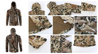 Veste polaire à capuche ESDY pour homme, 6 couleurs, pour camping, chasse, sport, camouflage, coupe-vent chaud, polaire d'extérieur, hiver