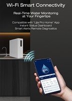 Système de filtration d'eau par osmose inverse Menred 800 GPD Membrane RO 0,0001 μm, efficacité de l'eau de 65%, rinçage automatique intelligent WiFi