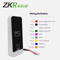 Lector de Metal RFID de Código QR Impermeable de 13.56MHz WG RS485 USB para Control de Acceso