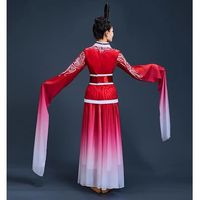 Jupes tutu unisexes pour adultes à manches longues en polyester, costume de danse fluide de style chinois Han-Tang, couleurs nationales, danse classique