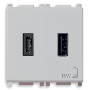 Adaptador de corriente USB A+C de 15W 3A 5V, estación de carga de pared para dispositivos - Product Image 1