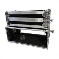 Flight case en aluminium 4U personnalisé, simple ou double couche, avec cadre, boîtier de scène vide pour amplificateur et table de mixage audio