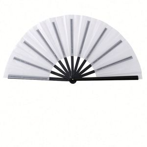 Abanicos Plegables de Tela y Plástico Ecológicos Personalizados 2025 con Logotipo Pintado para el Año Nuevo Chino, Artesanías de Plástico - Product Image 4