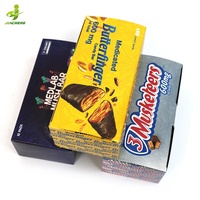 Boîte Présentoir en Carton pour Sachet d'Emballage Personnalisé de Barres Chocolatées Énergétiques, de Cacahuètes, de Noix et de Bonbons Protéinés