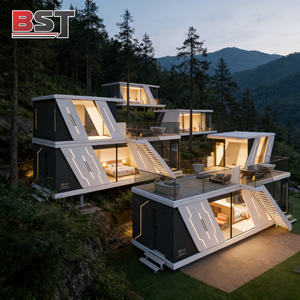 Casa Contenedor Tipo Cápsula Espacial de Lujo Completamente Amueblada, <span class=keywords><strong>2</strong></span> Dormitorios, Balcón Retráctil, Ecológica, Instalación Rápida, Ideal para Turismo en Zonas Turísticas - Product Image 3
