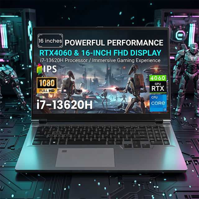 Yifang 16inch with Intel 13th Gen I7 Processor RTX 4060 Graphics Card High-performance Cooling System Suitable for Gaming Laptop