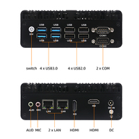 Mini PC Industrial con Windows 11/Linux Ubuntu, Micro Servidor Industrial, Doble Ethernet, SSD M.2 NVME, DDR4/DDR5, Chasis ITX